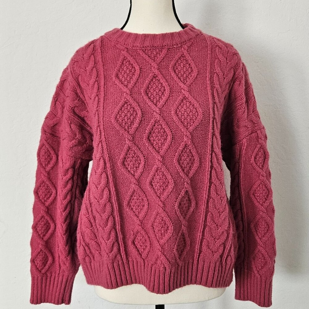 Women's Wool Thickened Sweater Twisted Pullover